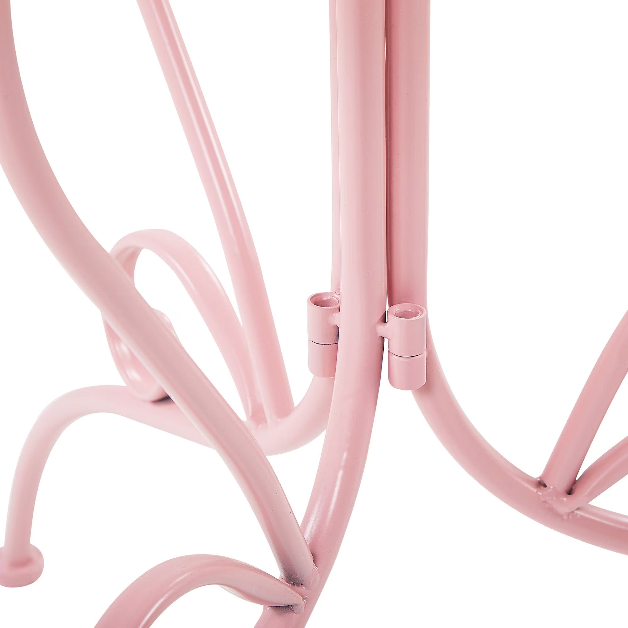 Pink Metal Balcony Furniture Set