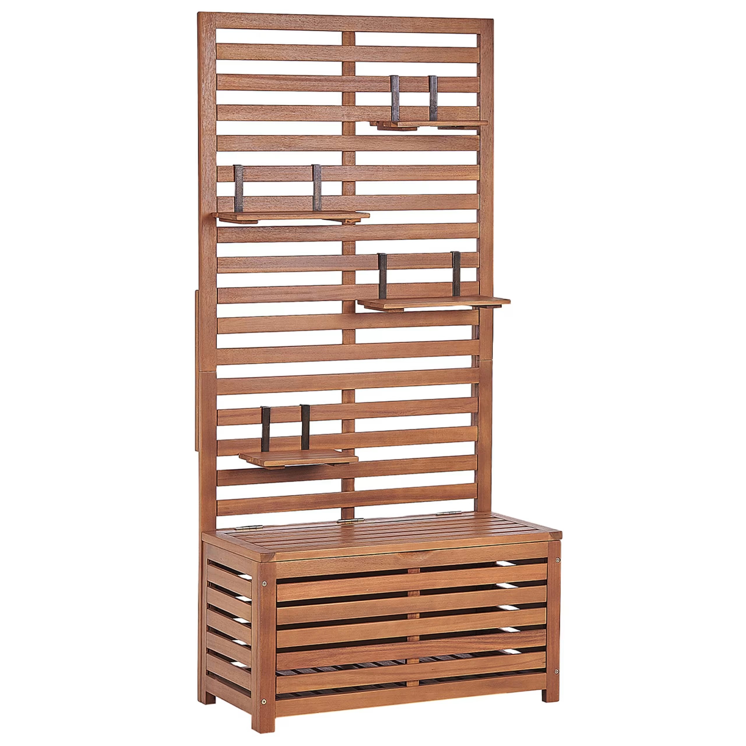 Acacia Wood Wall Bench