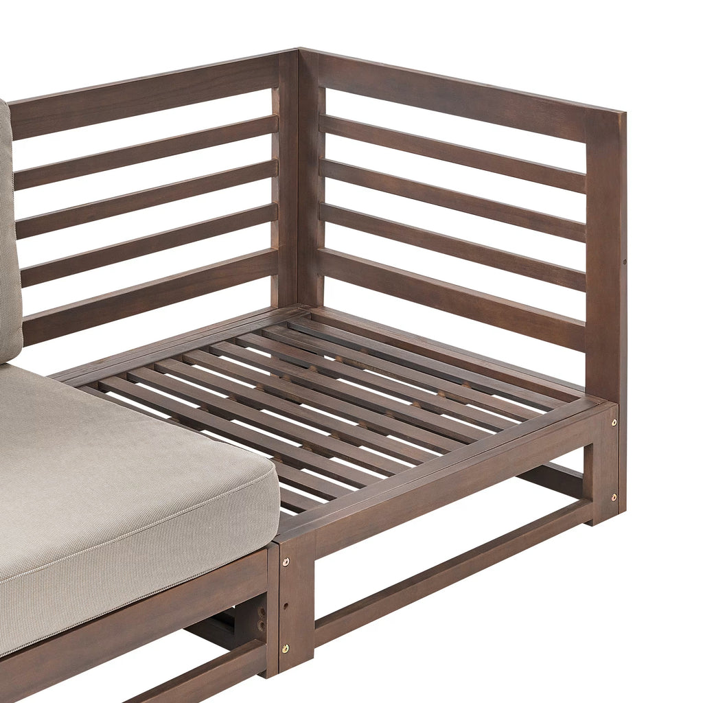 2 Seater Sofa in Acacia Wood