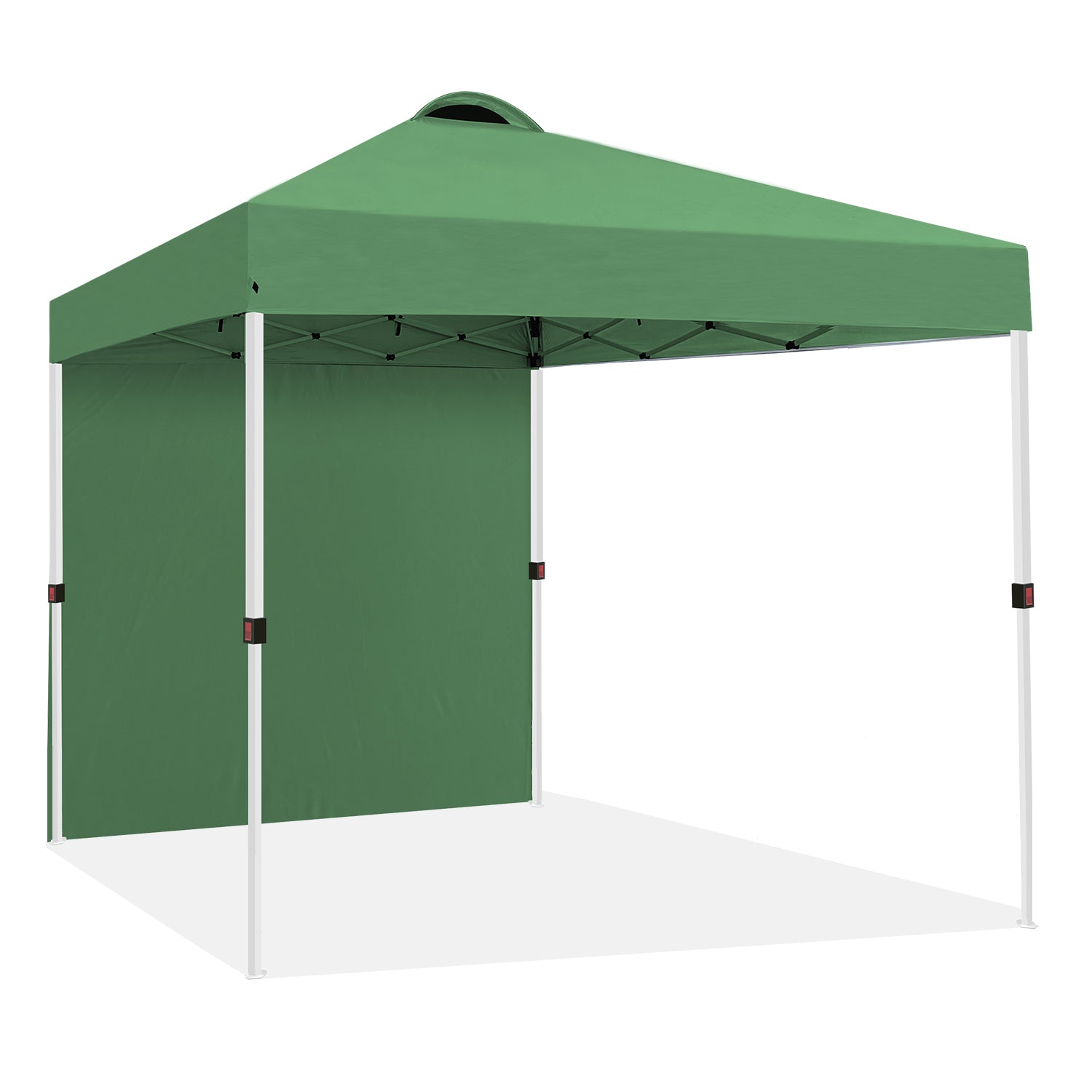 FREESKY 10x10 ft Pop Up Canopy with 1 Removable Sidewall, Straight Leg Instant Tent Sun Shelter for Privacy & Wind Protection, Outdoor Event Gazebo with Carry Bag & Stakes