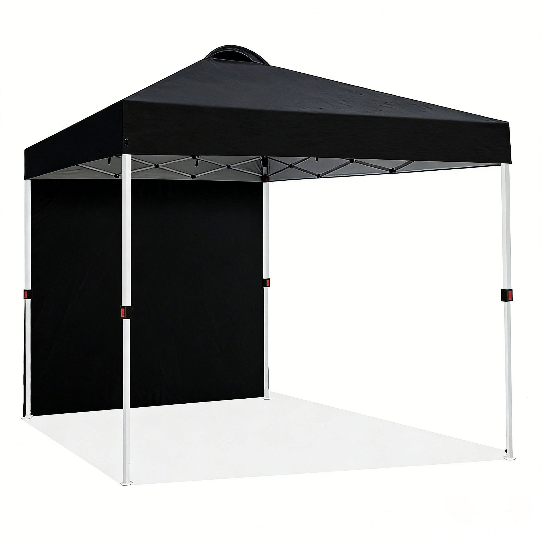 FREESKY 10x10 ft Pop Up Canopy with 1 Removable Sidewall, Straight Leg Instant Tent Sun Shelter for Privacy & Wind Protection, Outdoor Event Gazebo with Carry Bag & Stakes