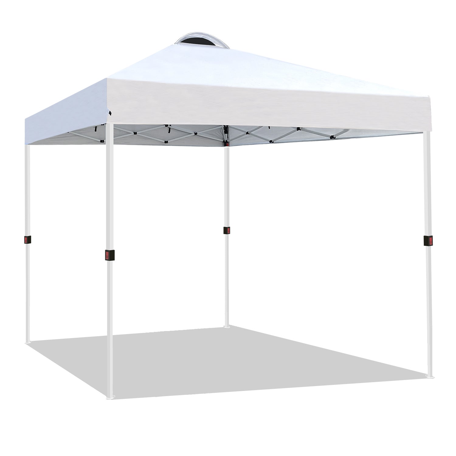 FREESKY 10x10 ft One-Push Instant Pop Up Canopy Tent, Central Hub Patent Technology for 1-Person Setup, Easy Setup Folding Shelter with Wheeled Bag, UV Protect Gazebo