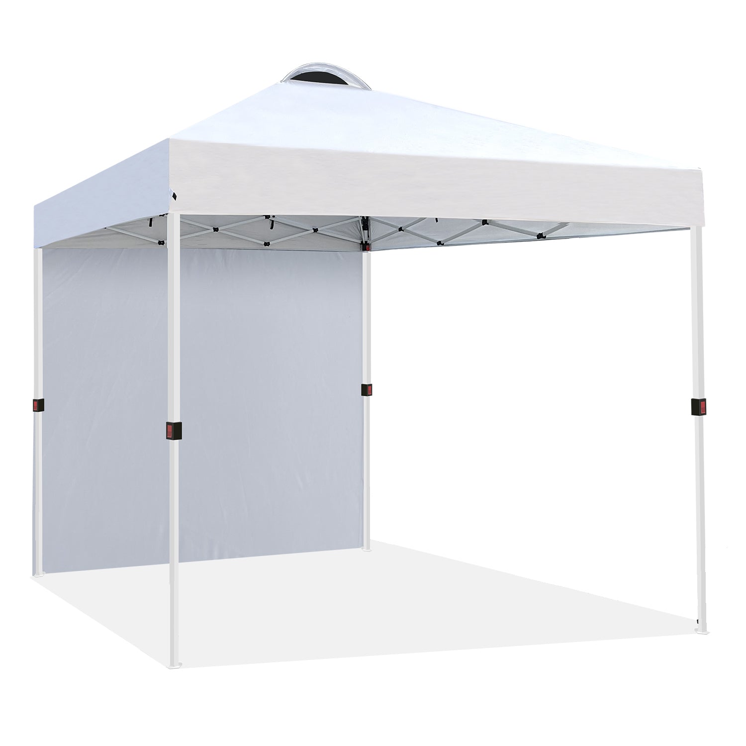 FREESKY 10x10 ft Pop Up Canopy with 1 Removable Sidewall, Straight Leg Instant Tent Sun Shelter for Privacy & Wind Protection, Outdoor Event Gazebo with Carry Bag & Stakes