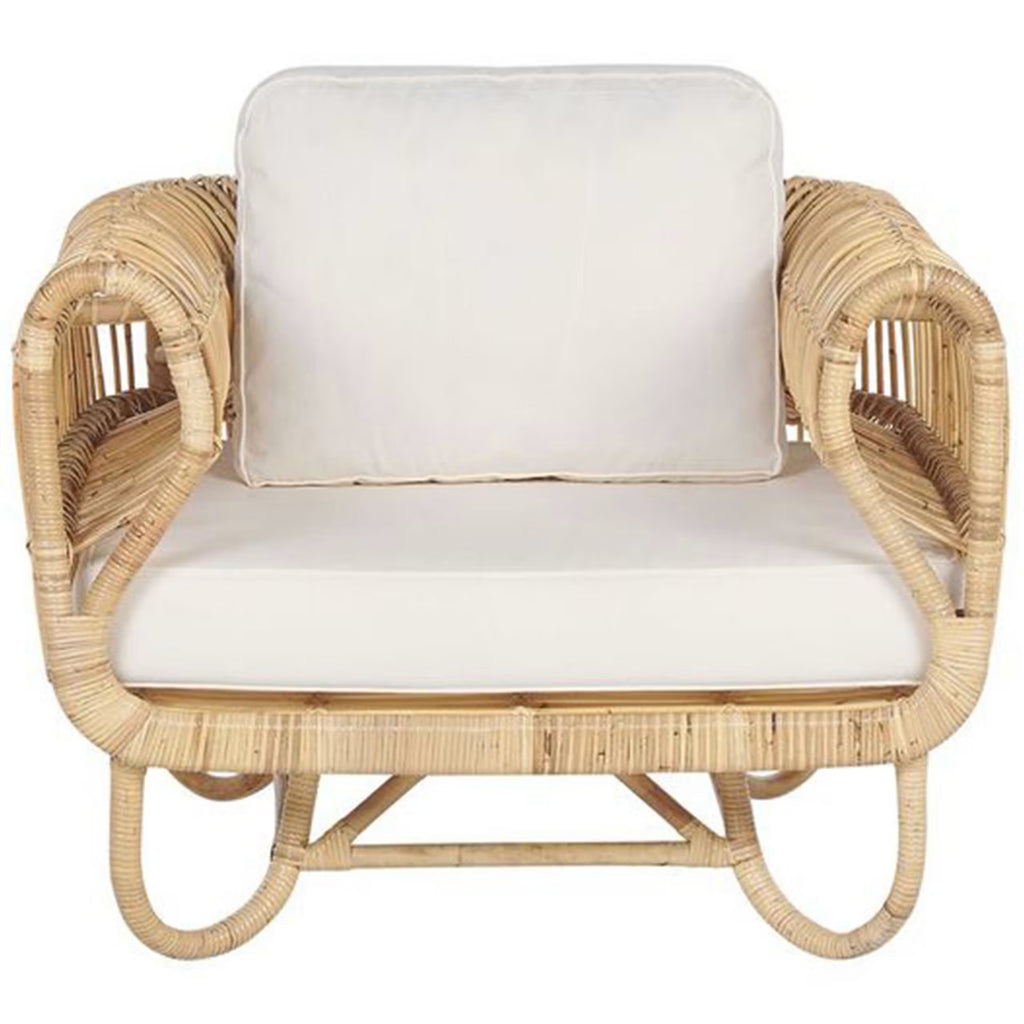 Natural Rattan Armchair
