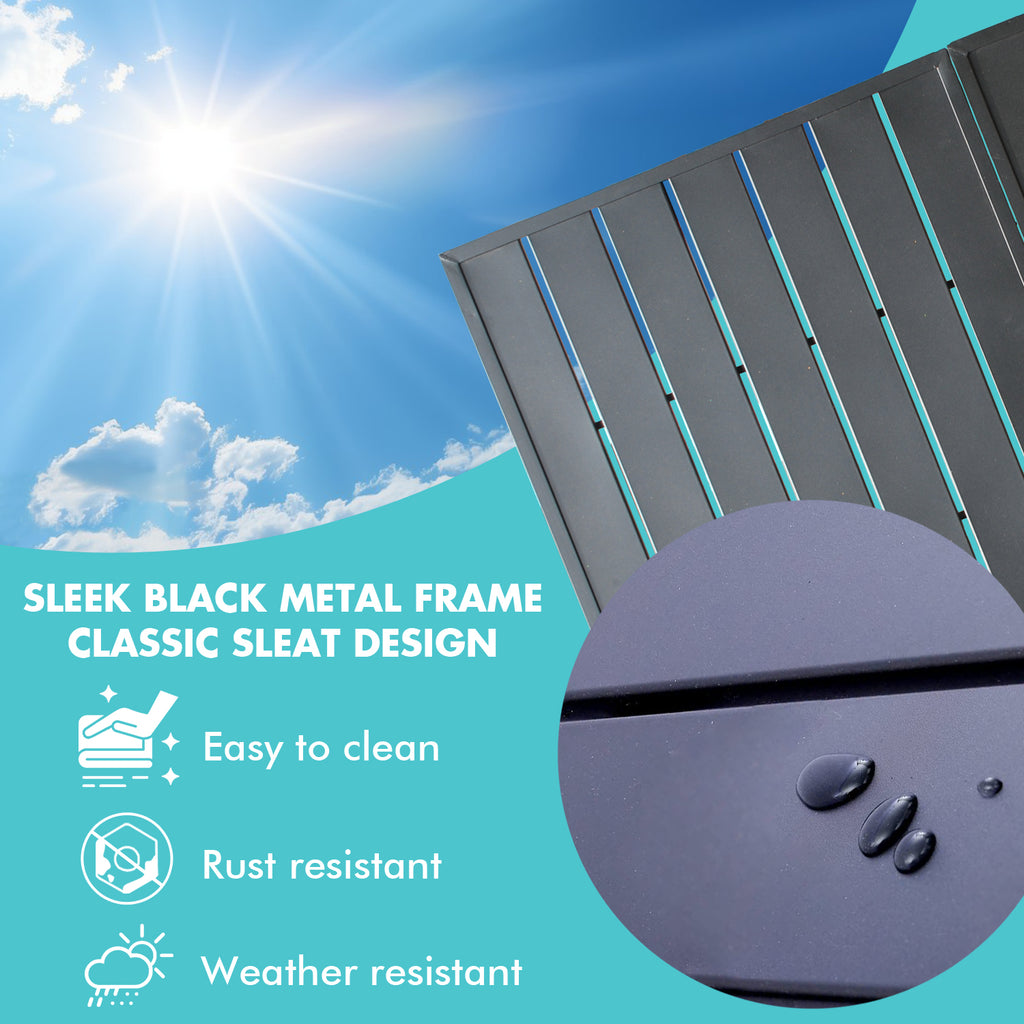 Patio Rectangle Steel Dining Table