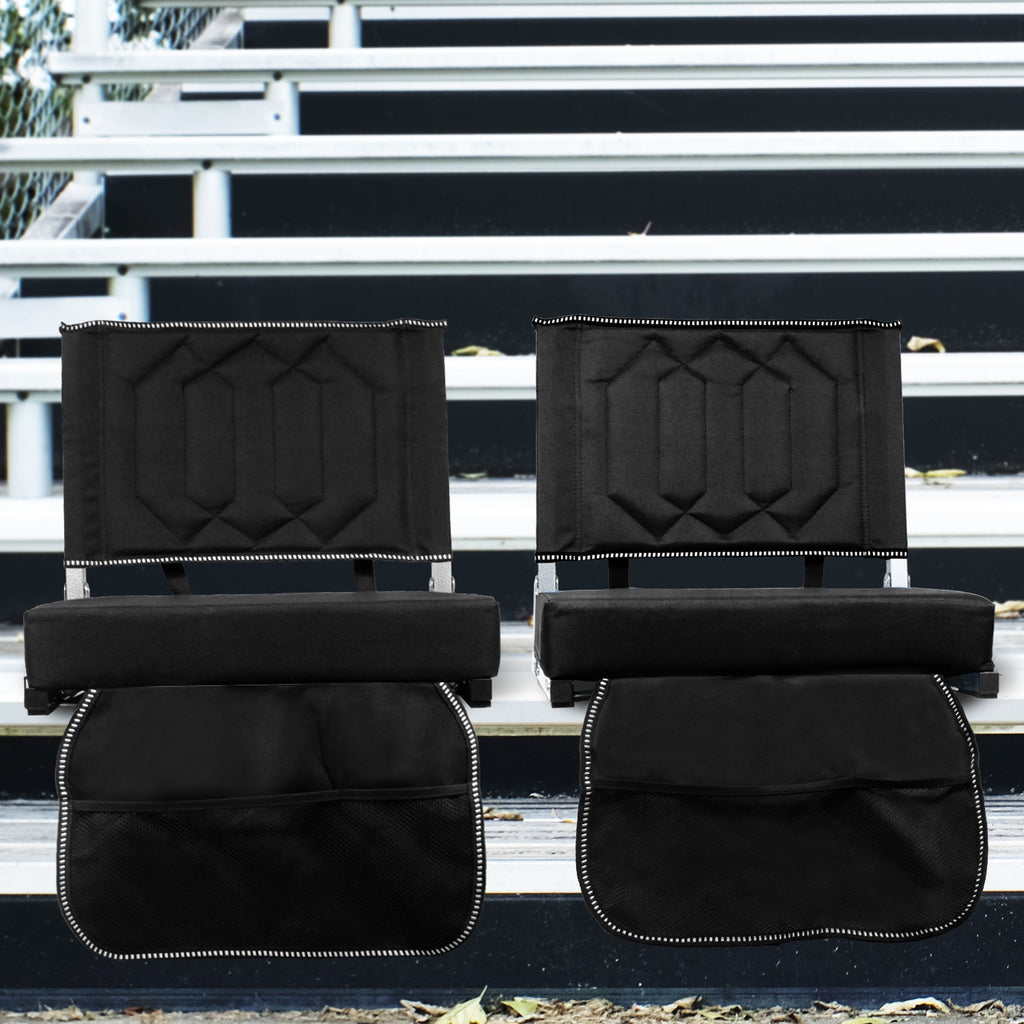 Freesky Comfortable Stadium Seats for Bleachers with Back Support & Cushioned Seat