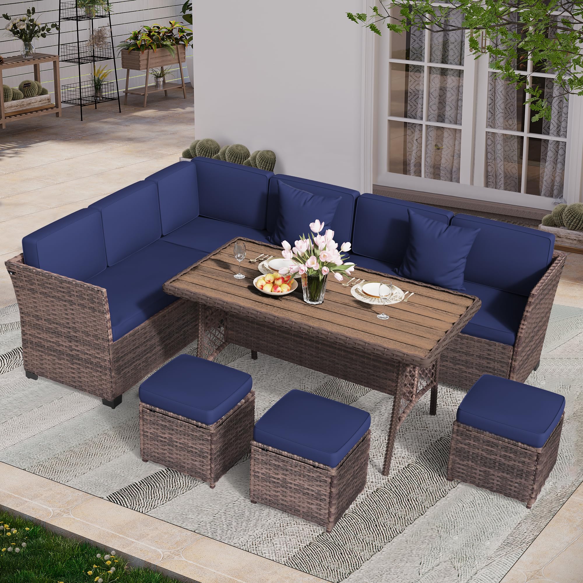 7pcs Patio Furniture Set