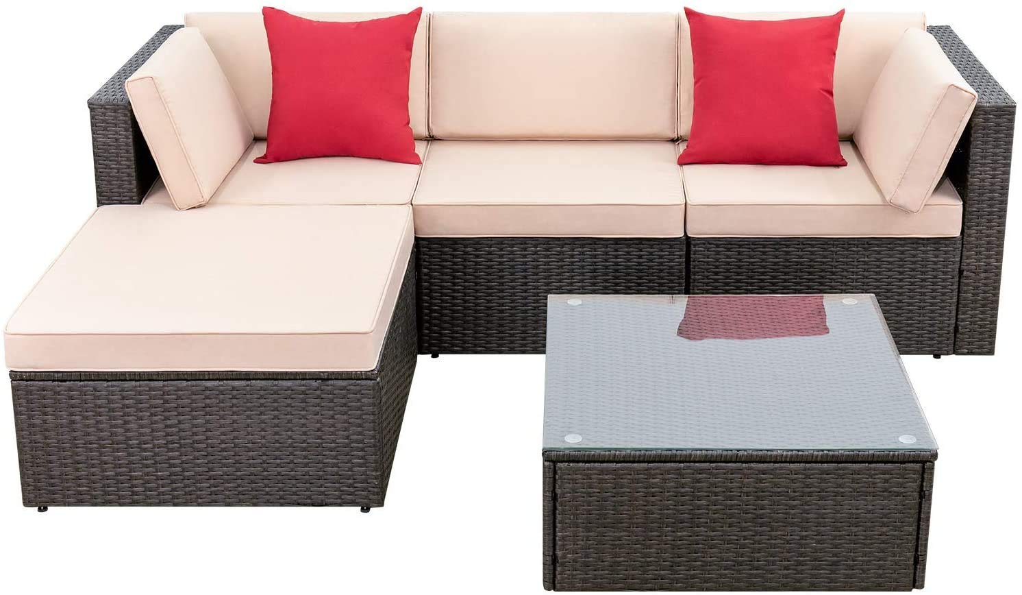3pcs Patio Sofa Set
