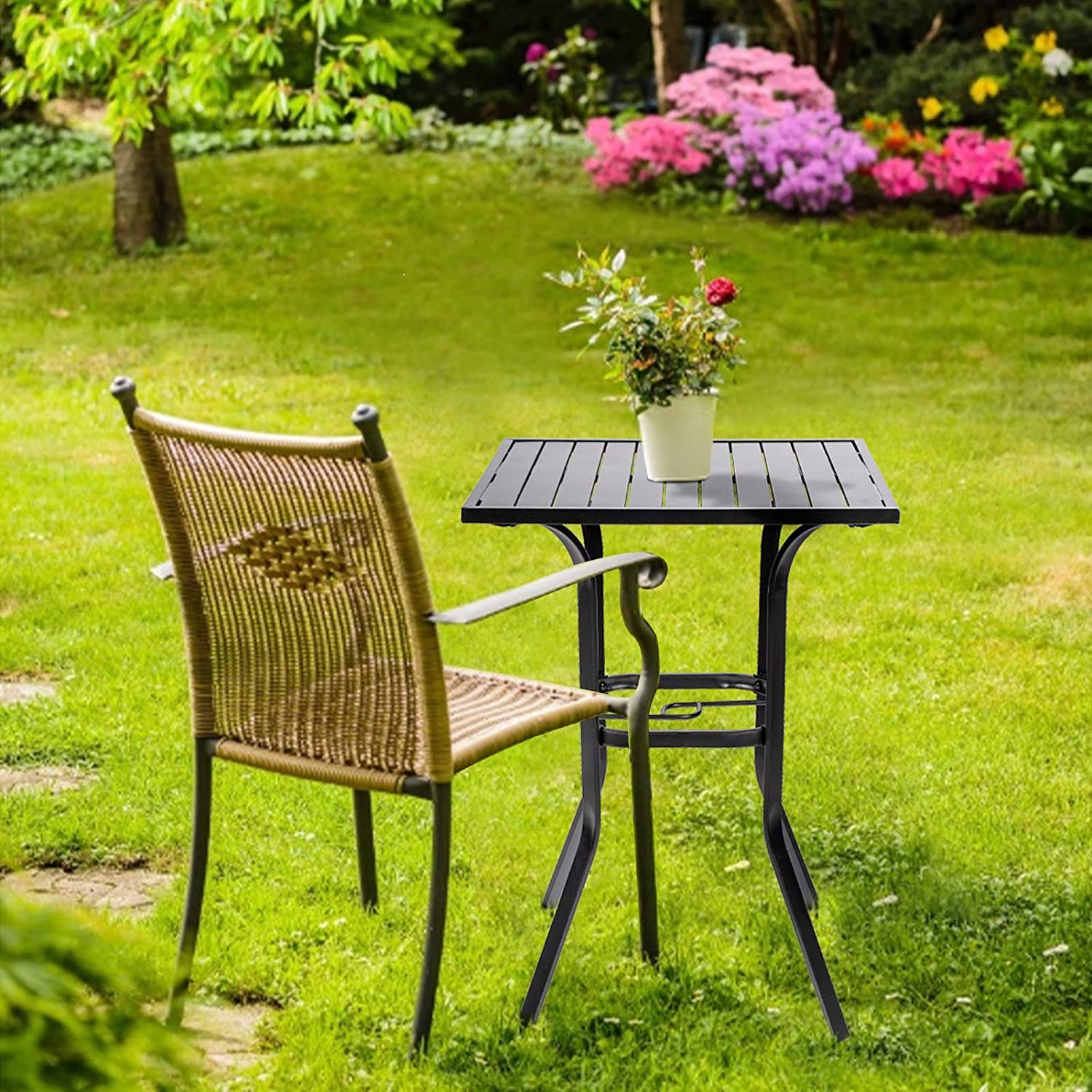 Patio Metal Bar Table