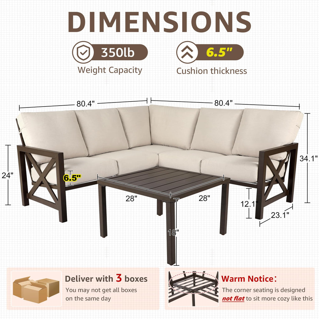 6pcs Outdoor Sectional