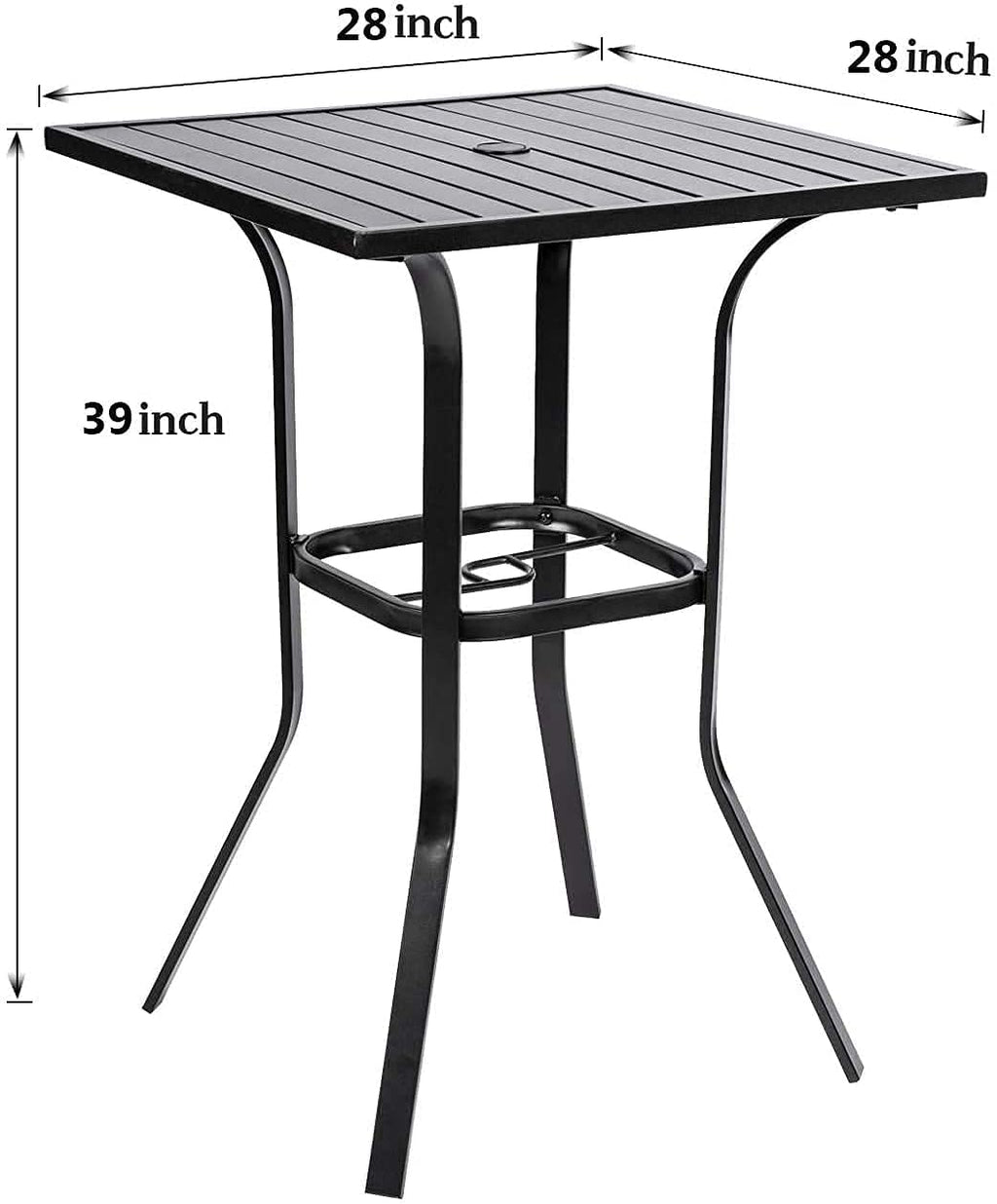 Patio Metal Bar Table