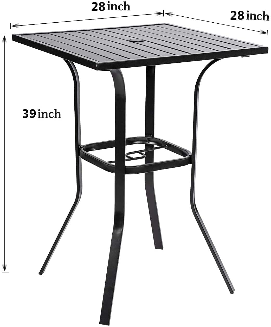 Patio Metal Bar Table