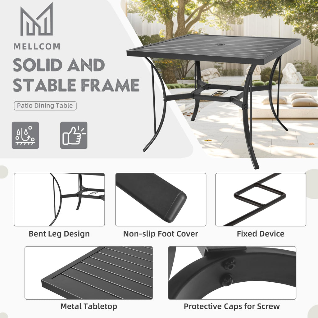 5pcs Patio Swival Dining Set