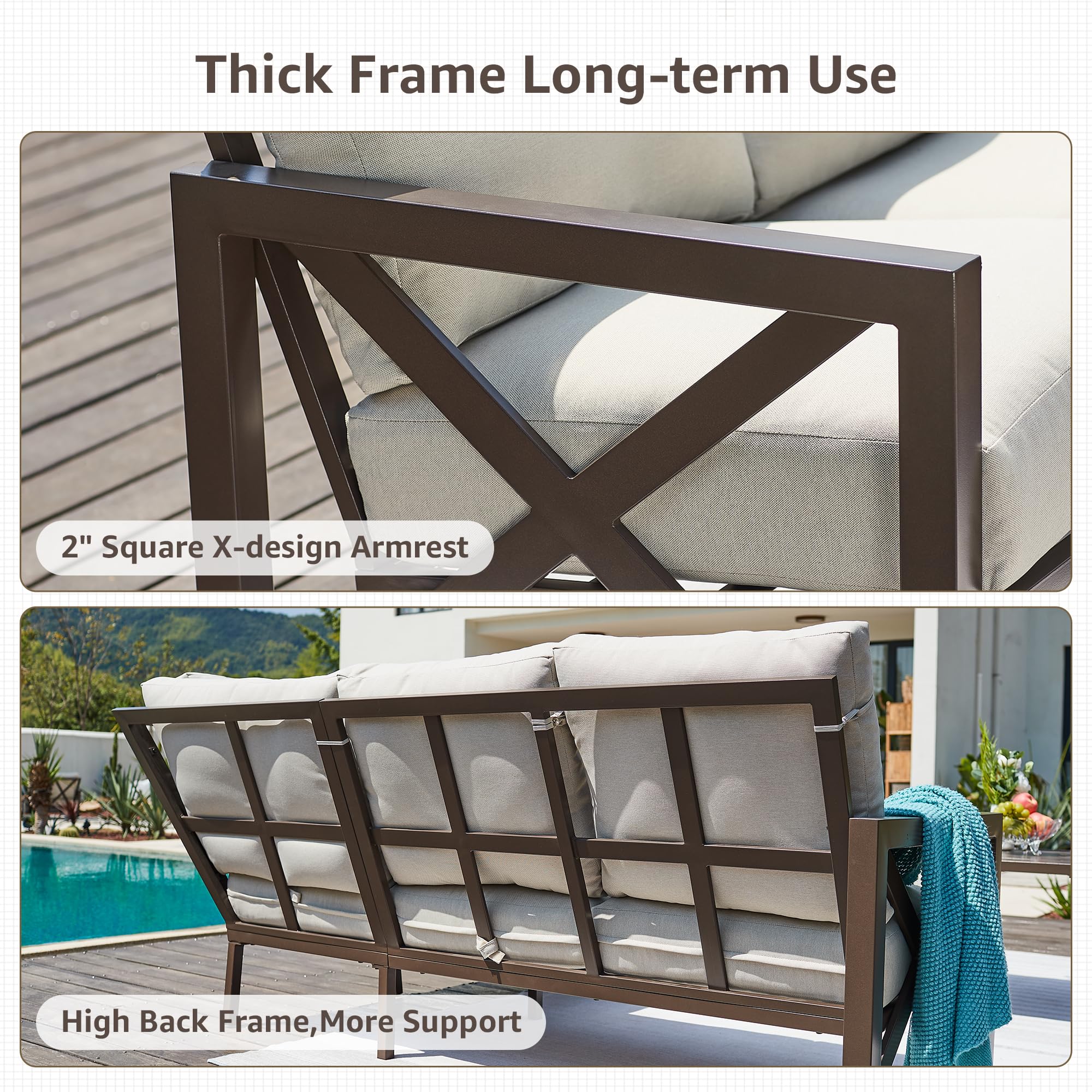 6pcs Outdoor Sectional