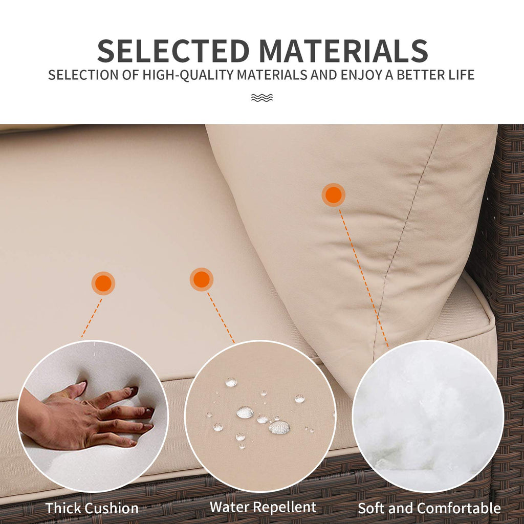 3 Person Patio Wicker Sofa V25PF024