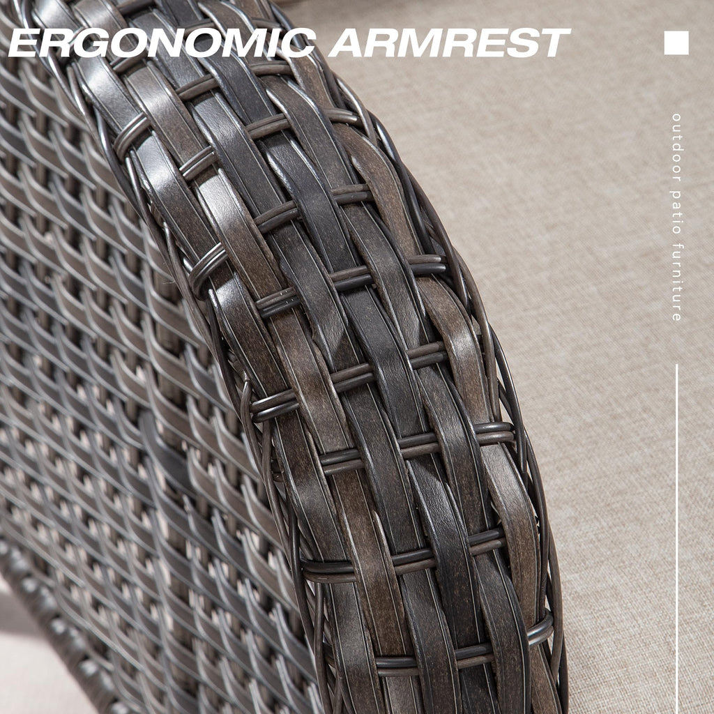 3 Person Patio Wicker Sofa V25PF025