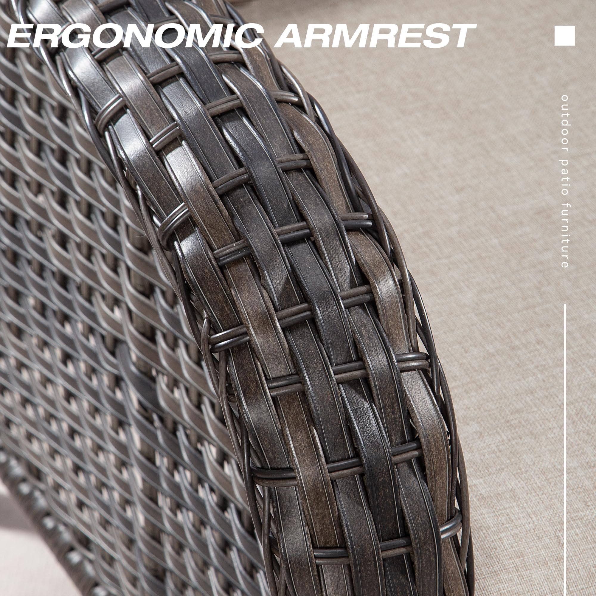 3 Person Patio Wicker Sofa V25PF025