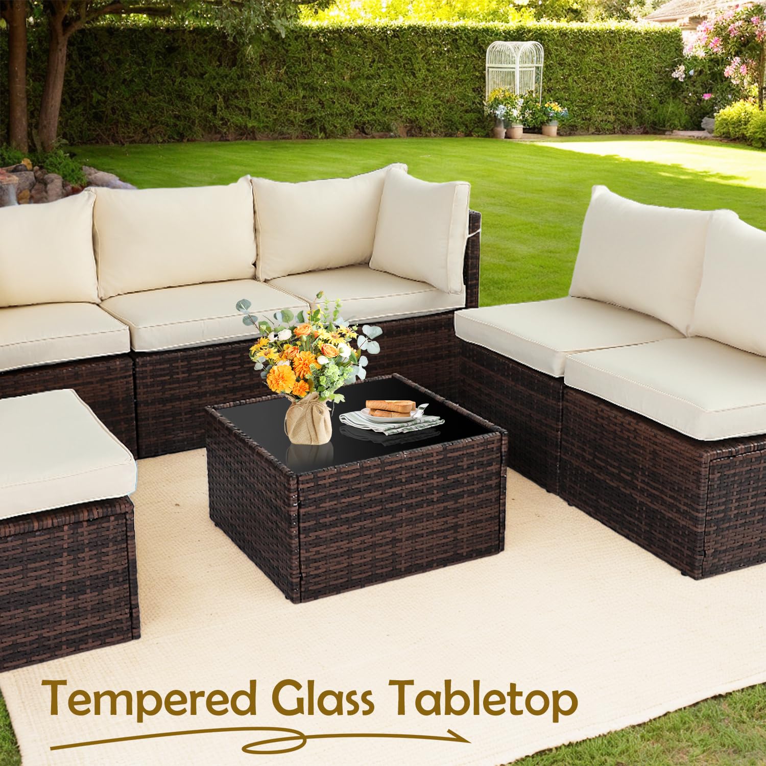 7pcs Patio Conversation Set