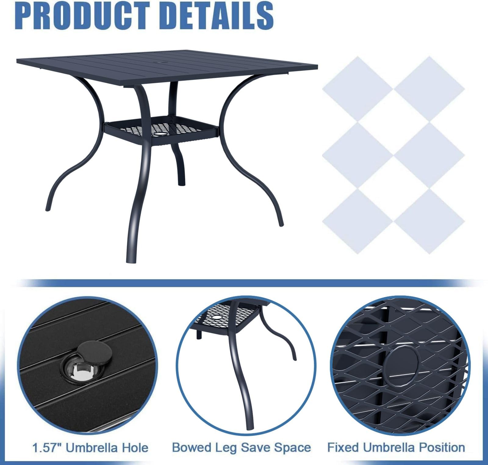 5pcs Patio Dining Set