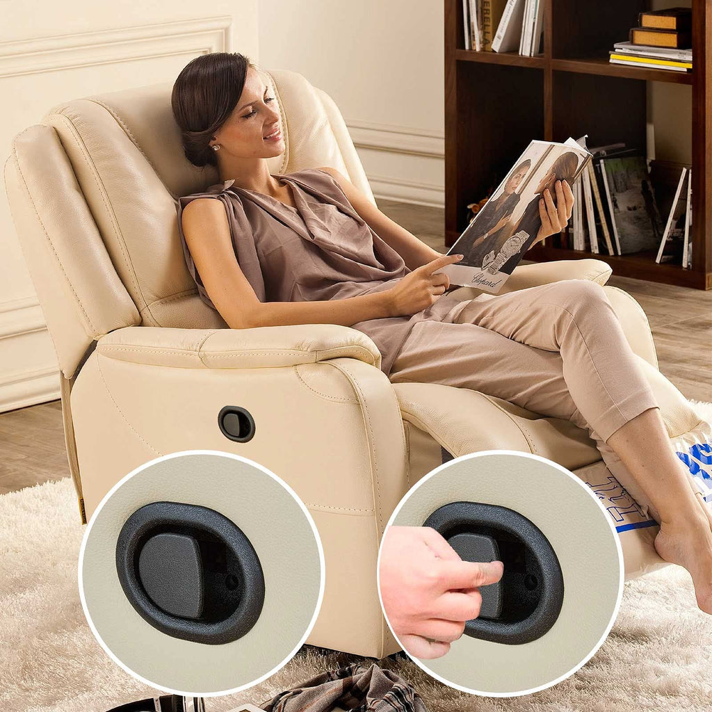 TEISURE Recliner Replacement Parts with Pull Handle and Release Cable (2-Sets), Repair Recliner Mechanism Parts Compatible with Most Furniture of Recliner Sofa Couch Chair