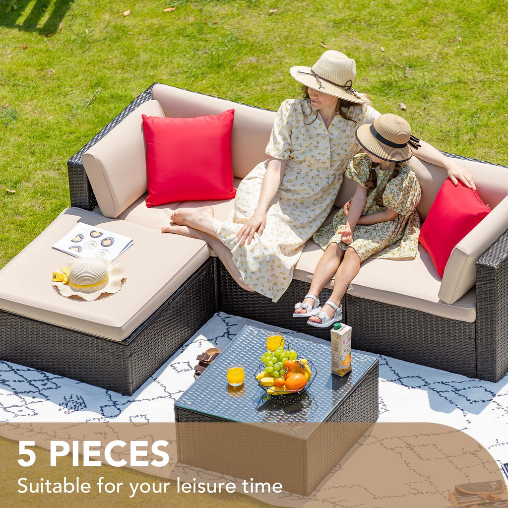 3pcs Patio Sofa Set