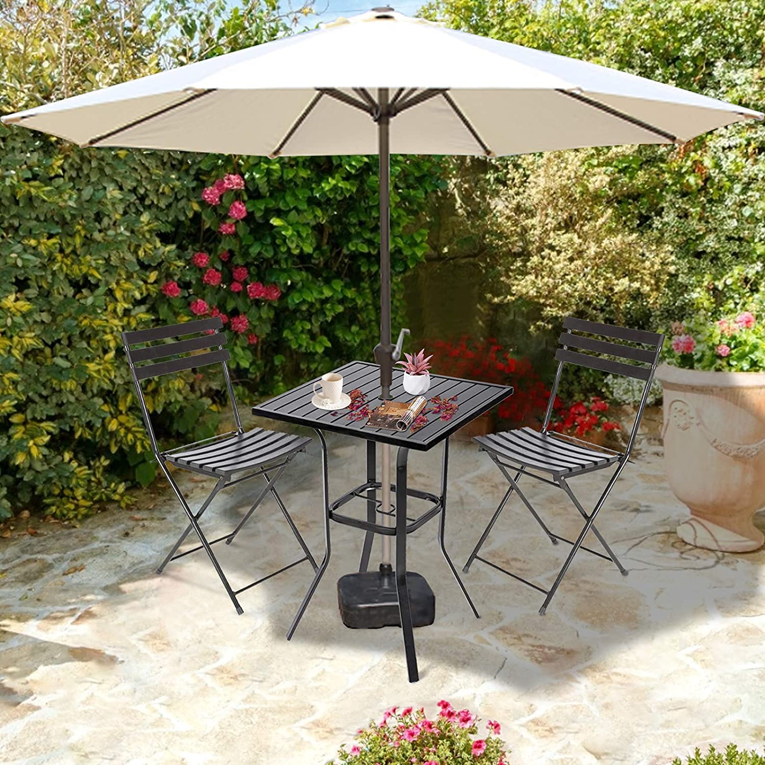 Patio Metal Bar Table