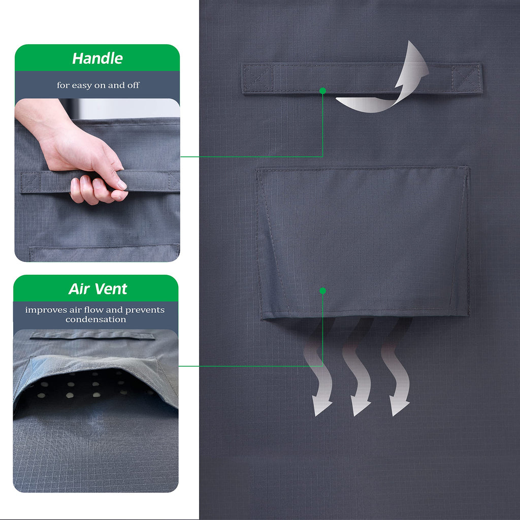 ADRERIC Outdoors Heavy Duty Waterproof Anti-UV Rip-stop Fabric Extra Large Patio Furniture Covers