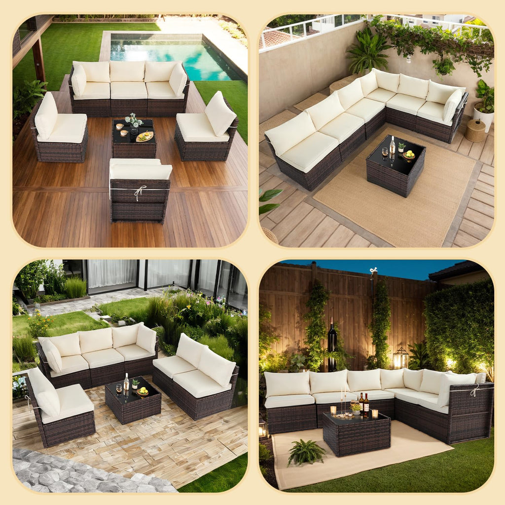 7pcs Patio Conversation Set
