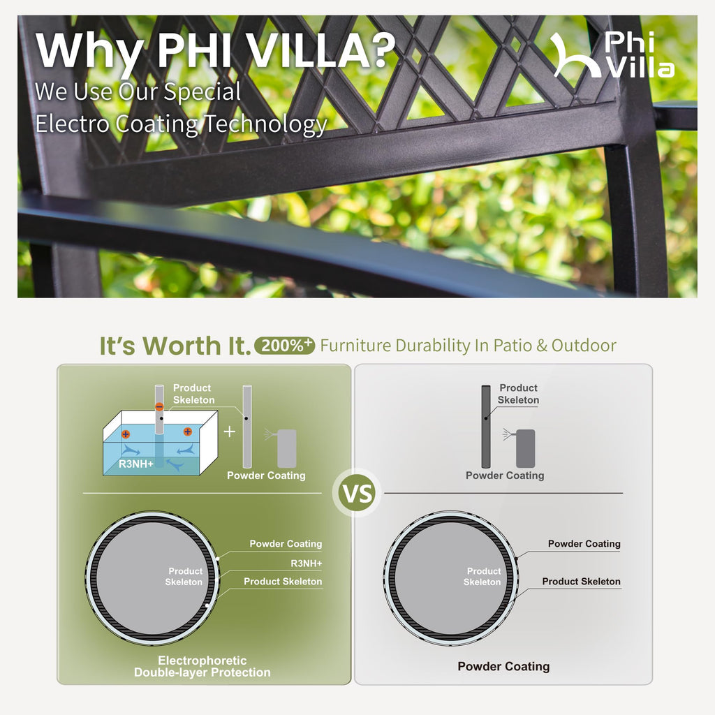 7pcs Patio Swival Dining Set